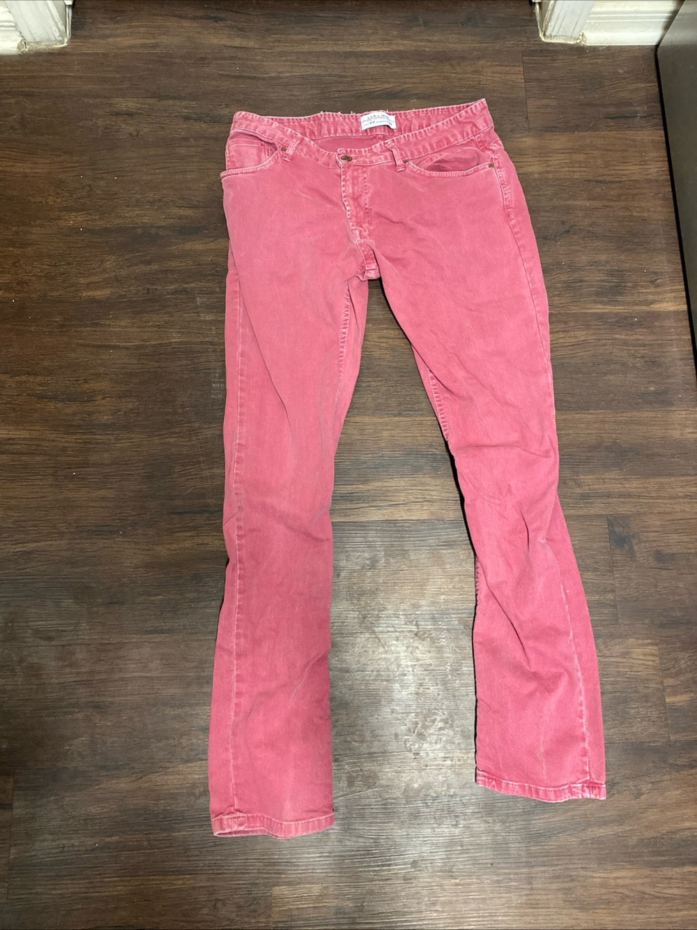 Zara man pink straight leg jeans size 34
